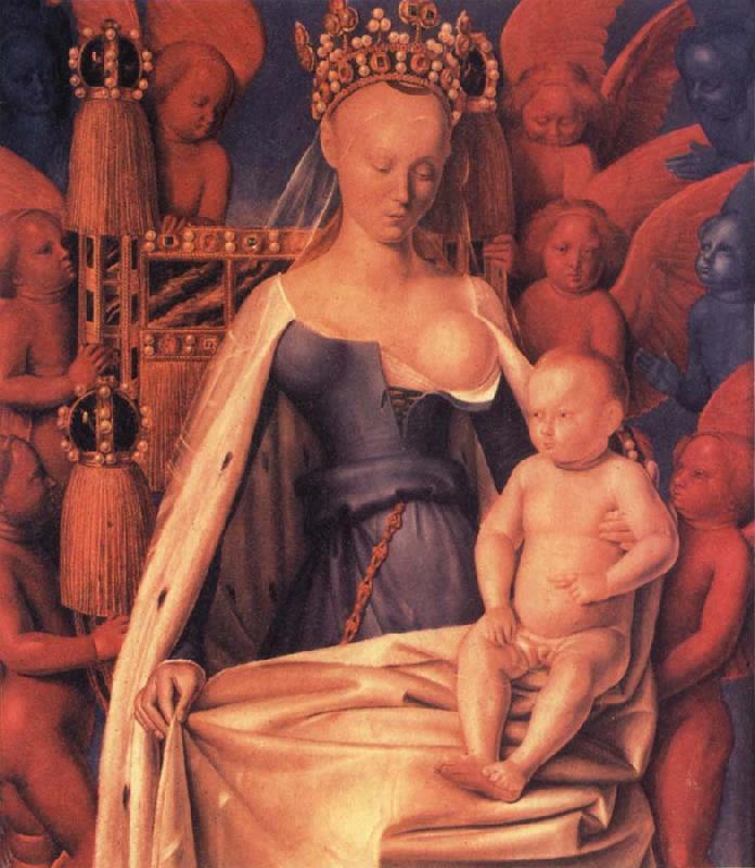Jean Fouquet Maria mit Kind oil painting picture